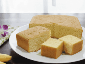 Home strawberry cake